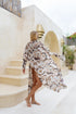Tropical Green Print Kimono