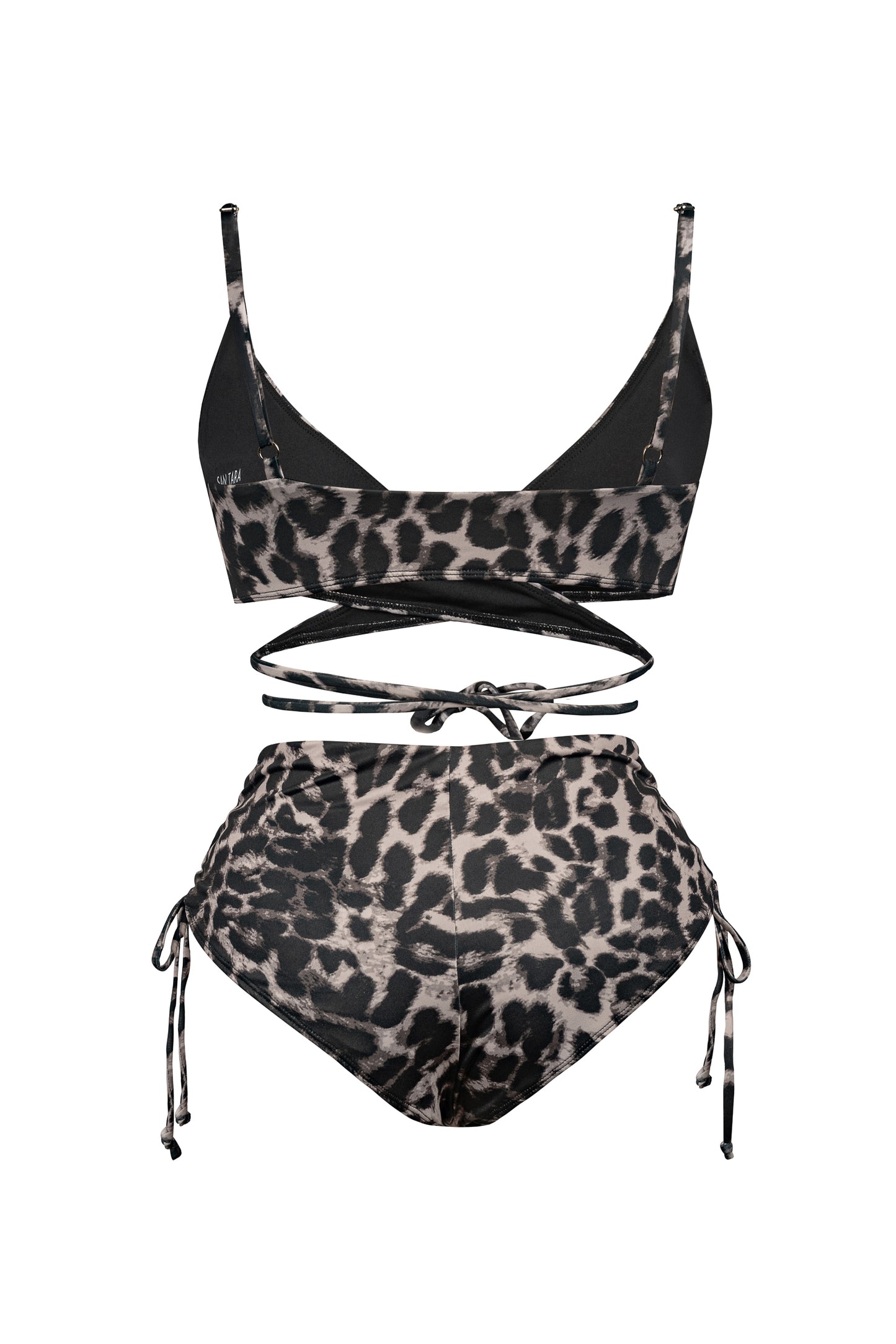 Leopard Wrap Bikini Set