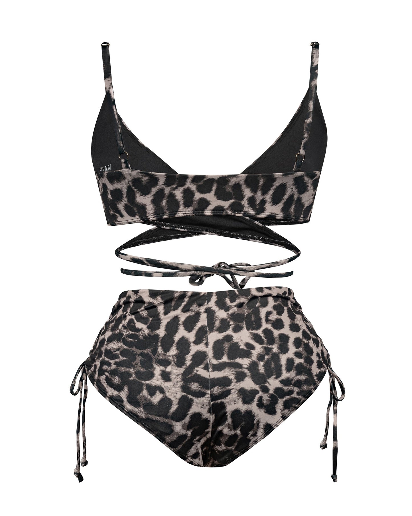 Leopard Wrap Bikini Set