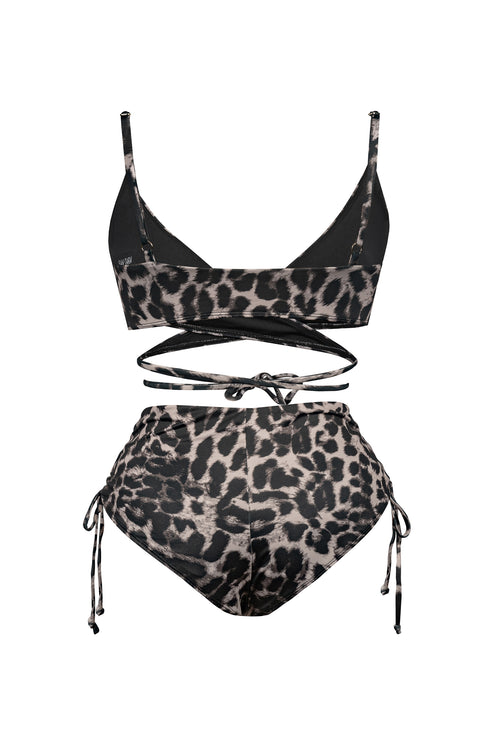 Leopard Wrap Bikini Set